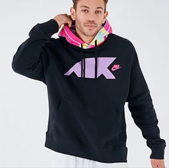 Nike PullOver Geometric Sweater with Hoodie size L for Men - Picture 1 of 7